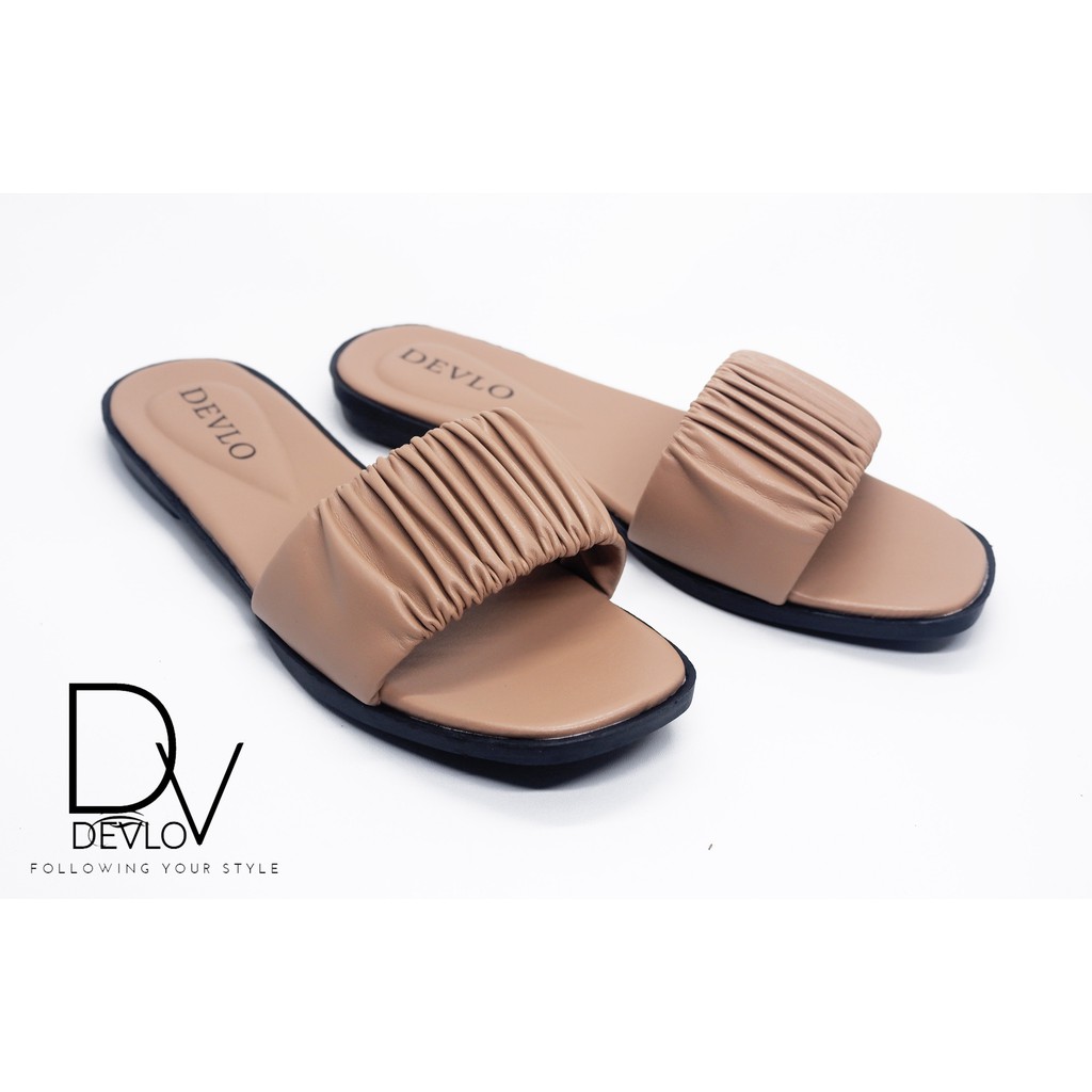 Sandal Teplek Wanita Sandal Kerut Devlo