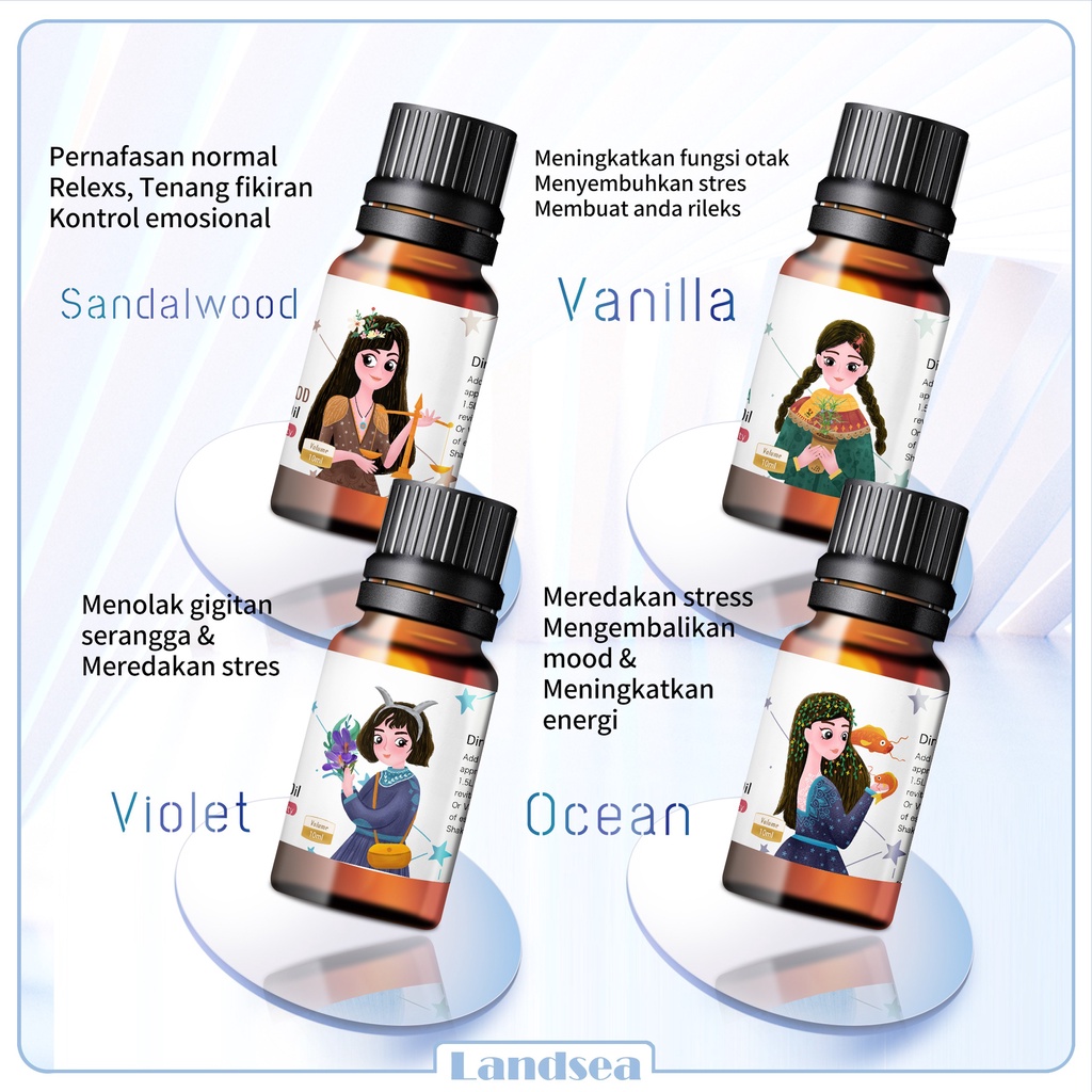 Landsea Essential Oil - 10ML - Aromatherapy - Aromaterapi - untuk Diffuser / Humidifier