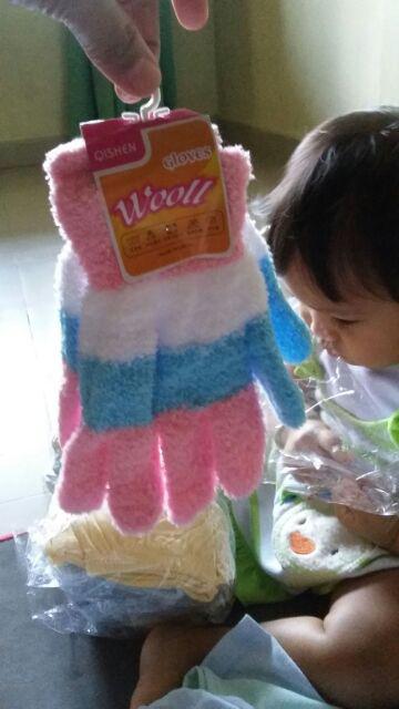 Sarung Tangan Wanita Bulu Woll Handuk