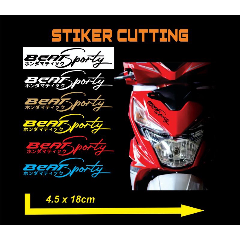 stiker beat sporty/japan (honda matic)