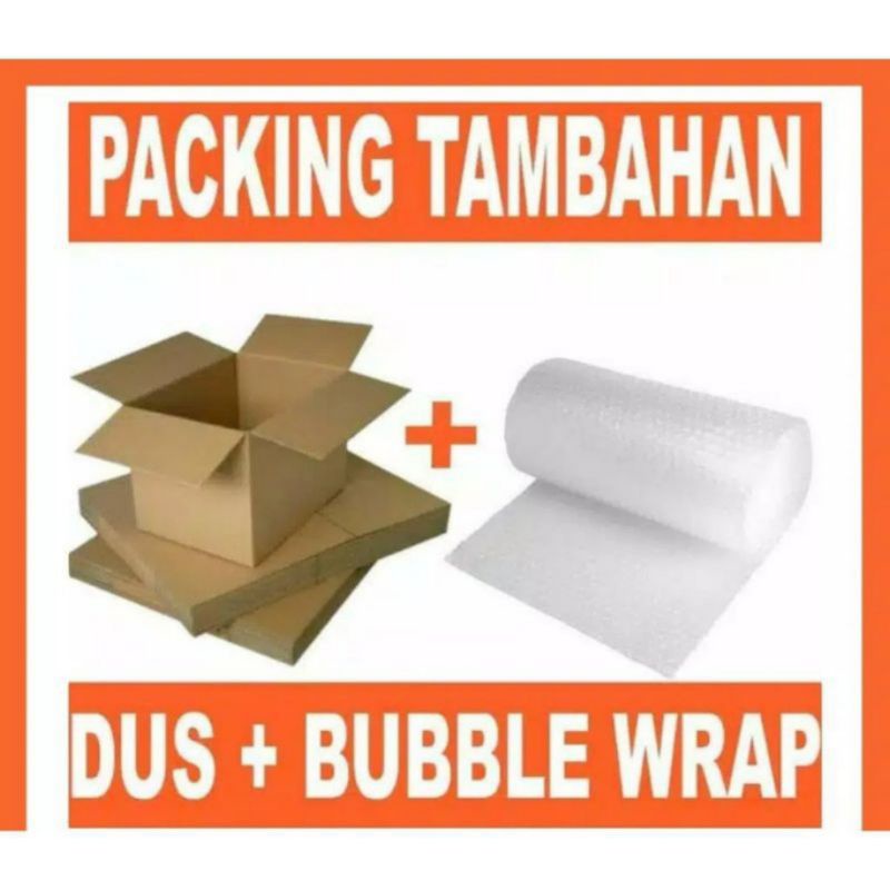 

Bubble wrap+Kardus EXTRA PACKING AMAN