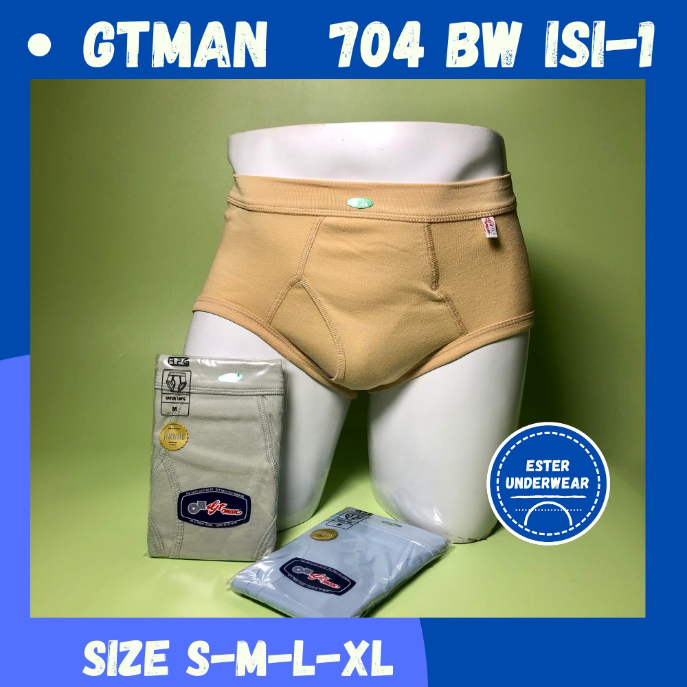 GTMAN Celana Dalam Pria Dewasa 704BW ISI-1Pcs