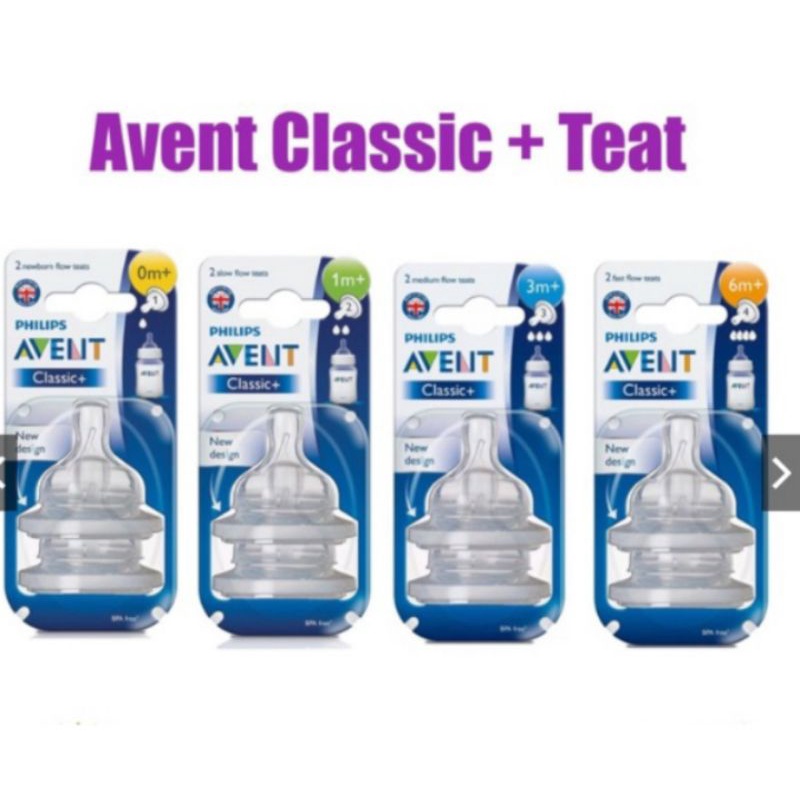 Nipple Philips Avent Classic Ori isi 2/ Karet dot ori Philips Avent Klasik/ Asli Karet dot Philips avent