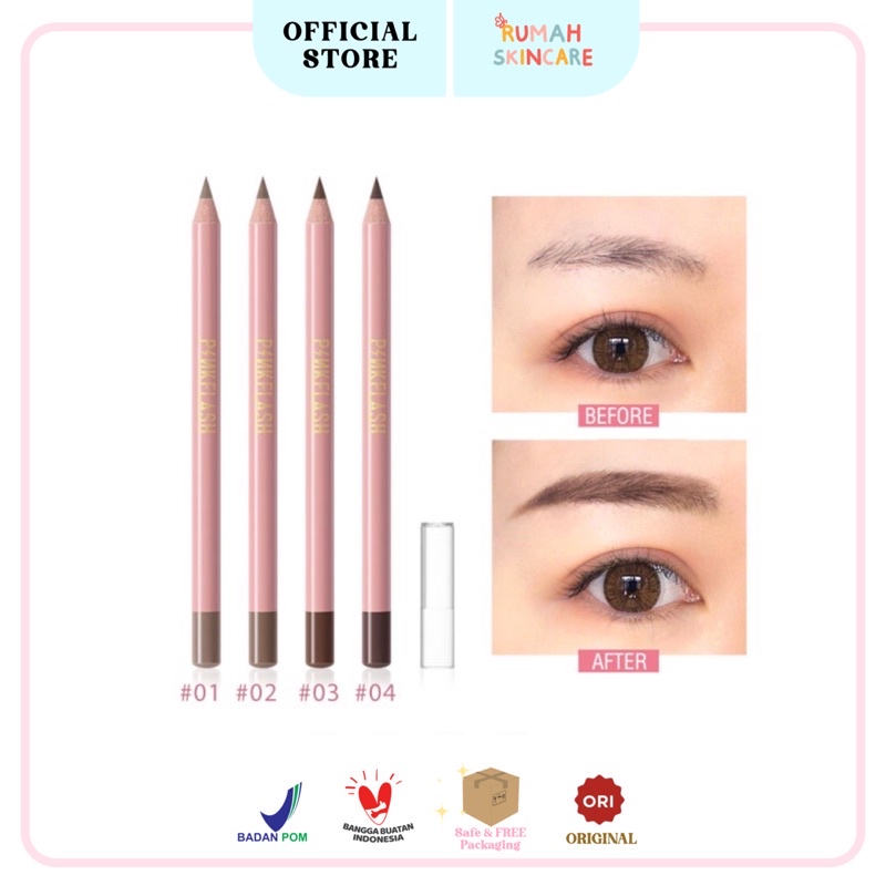 PINKFLASH Pensil Alis EYEBROW PENCIL Tahan Air Tahan Lama Pensil Alis Waterproff Lembut Tahan Lama Pigmen Luar Biasa Pink Flash