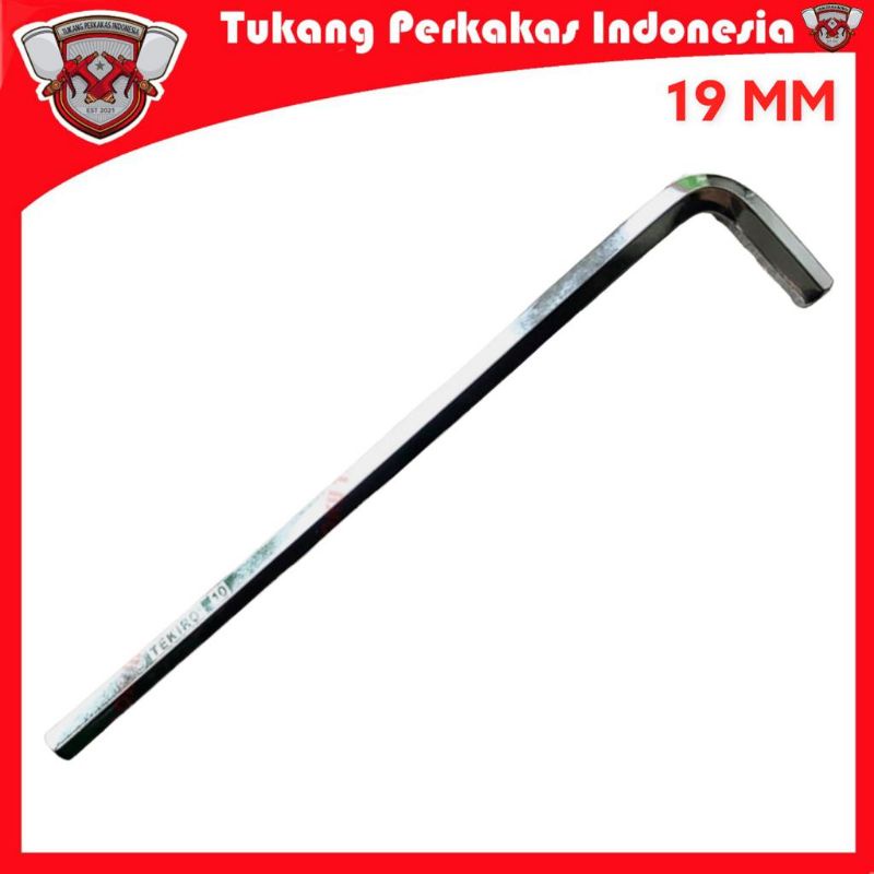 TEKIRO KUNCI L SET PANJANG 19 MM HEX KEY LONG SET 19 MM TEKIRO