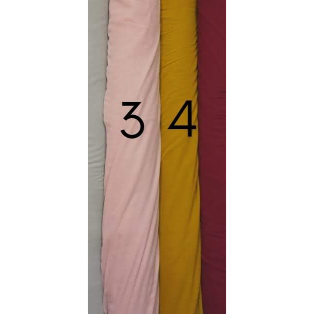 kain voal, hijab segi empat bahan katun polos