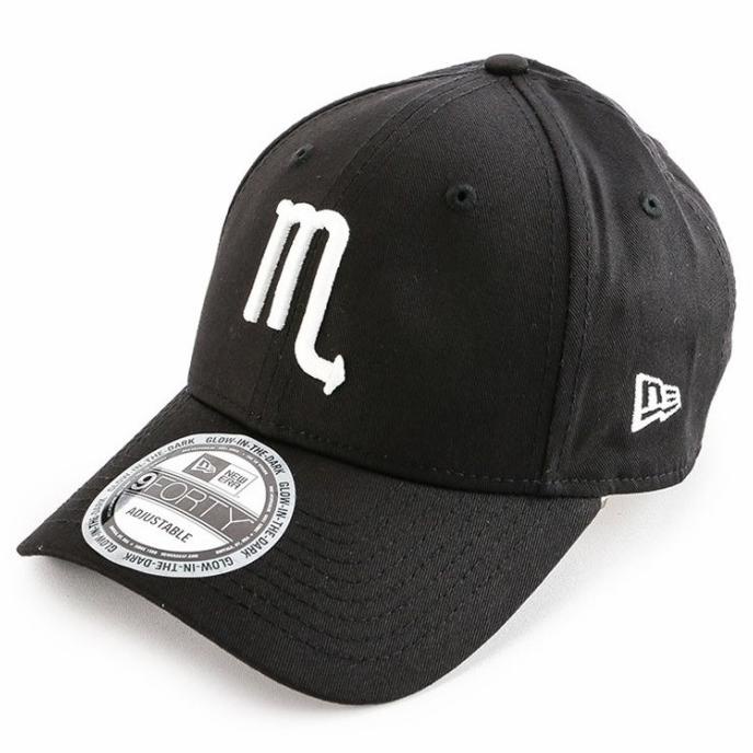 Topi Original New Era Zodiac Scorpio 9FORTY - Black