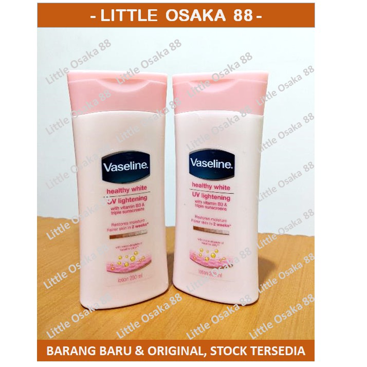 Vaseline Body Lotion Krim Kulit Healthy White UV Lightening 200 ml