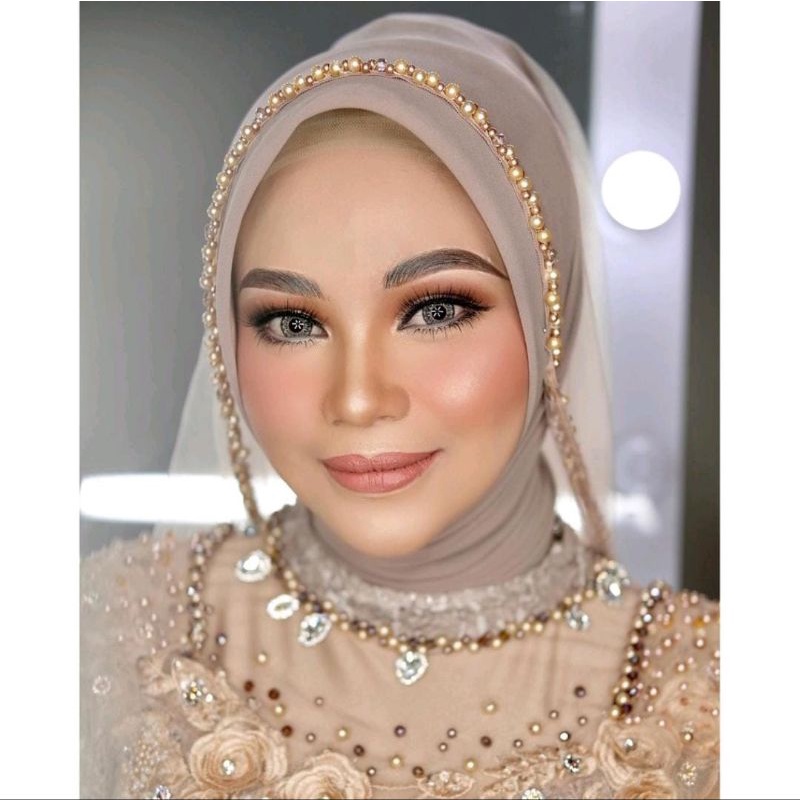 Slayer pengantin/veil pengantin/slayer akad/slayer wedding/slayer pesta/Slendang pengantin