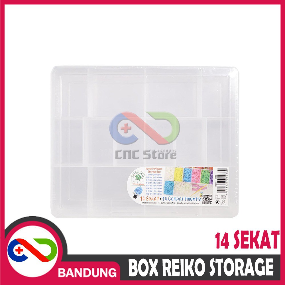 BOX REIKO STORAGE 1416 GREEN LEAF 14 SEKAT