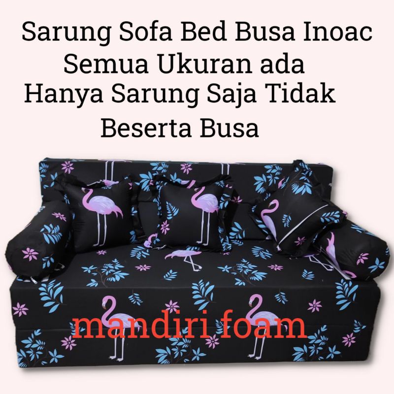 Sarung Sofabed Inoac Cover Sofabed Resleting Tebal 20cm Ukuran 180,160,145,120,Sprei Resleting Inoac