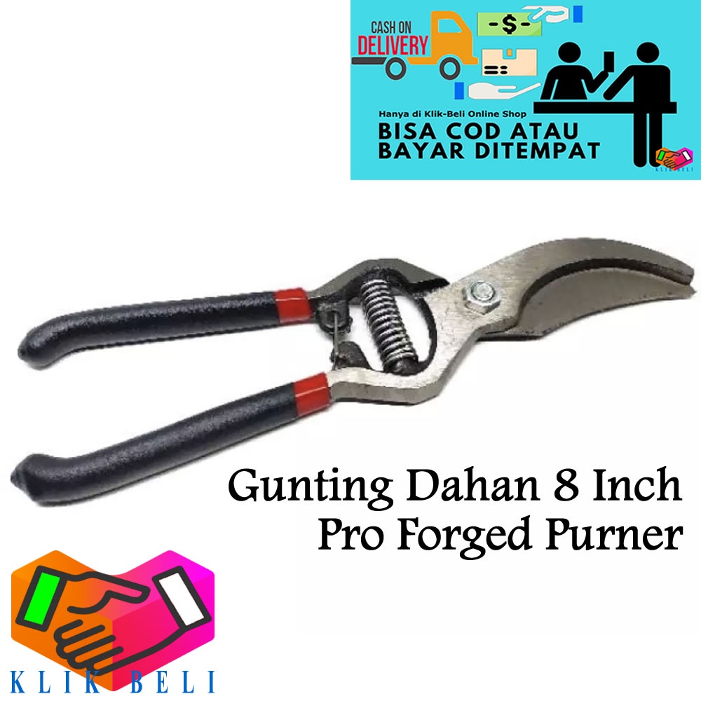 Gunting Dahan 8 Inch Gunting Taman Kebun Ranting Pohon Daun