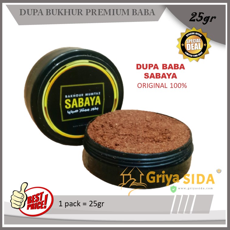 Dupa bukhur sabaya 25gr premium buhur baba gahru Dupa Bakour Arab Pengahrum Ruangan PROMO