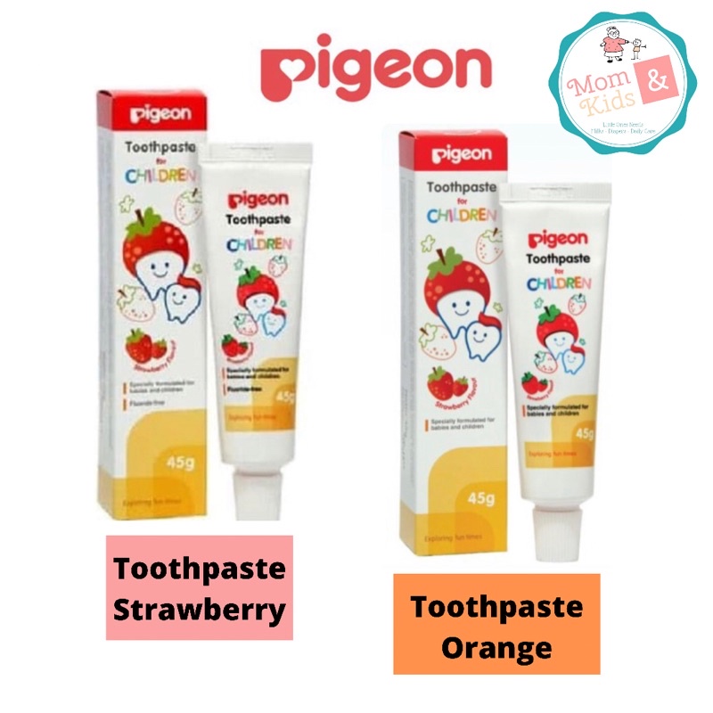 Pigeon Toothpaste Pasta Gigi Anak Pigeon Orange Strawberry 45 gr