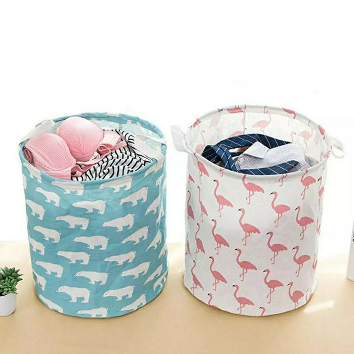 Laundry Bag Jumbo Keranjang Multifungsi Variatif / Tempat Pakaian - Keranjang Baju Kotor/Bersih SC