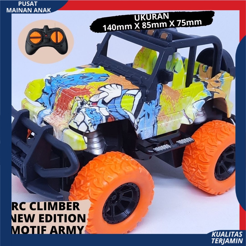 Mainan Mobil Remot Kontrol / RC Rock Crawler Mobil Remote Kontrol Jeep Off Road Mini TERBARU