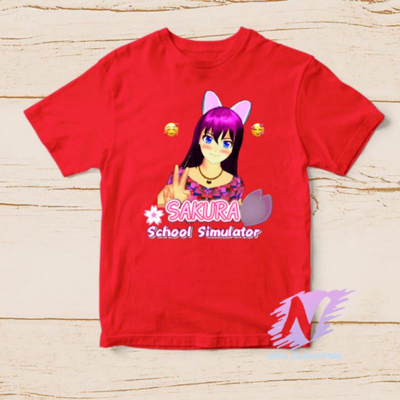 sakura school simulator kaos anak sakura baju sakura