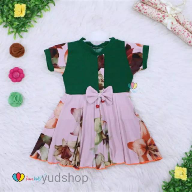 Dress Pita Bayi 3-12 Bulan (++) /Baby Anak Perempuan Dres