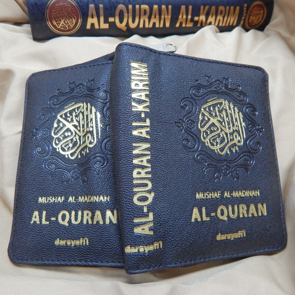 Mushaf Al Madinah Saku Resleting A7 Ukuran 7 X 10 cm - A Quran Al Madinah Saku Resleting - DarSyafii-2