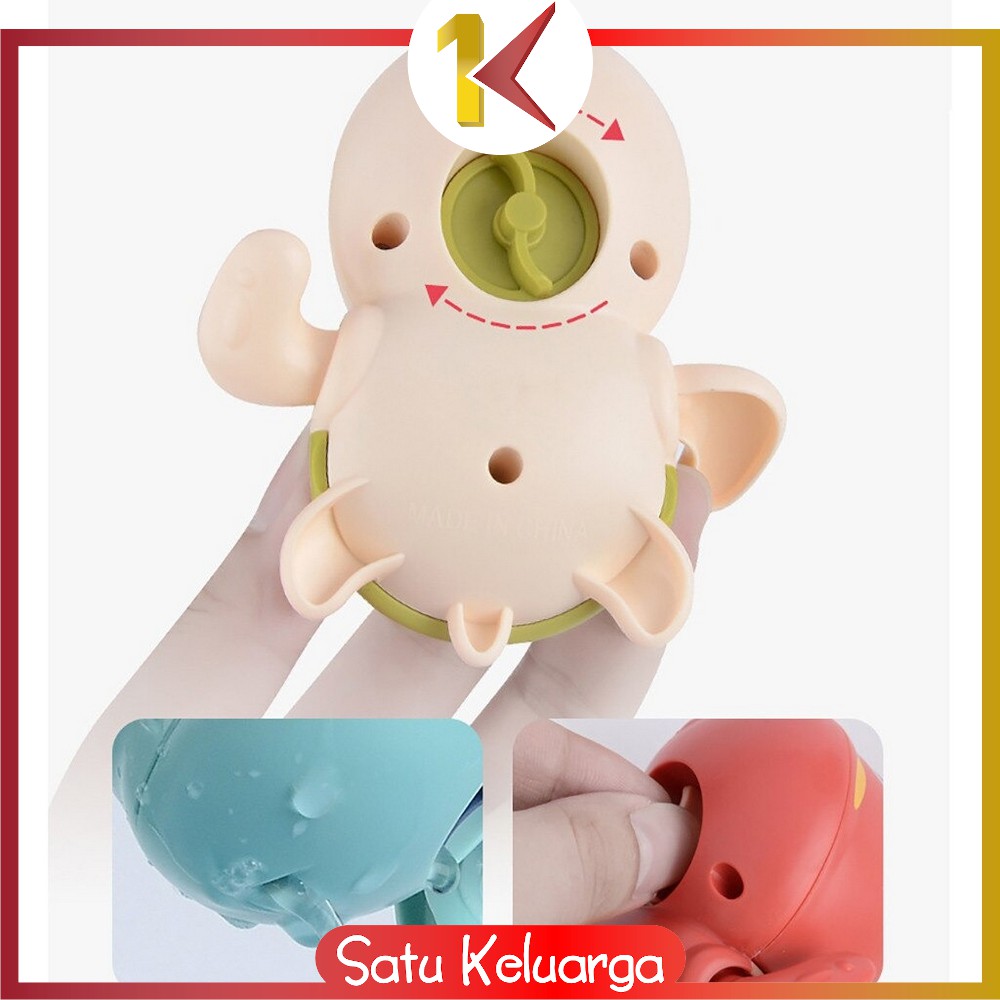 SK-M48 Mainan Mandi Anak Bayi Bentuk Kura Kura Berenang Di Kolam Renang / Bak Mandi Mainan Air Lucu-4