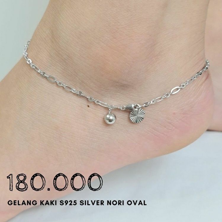 GELANG KAKI S925 NORI OVAL