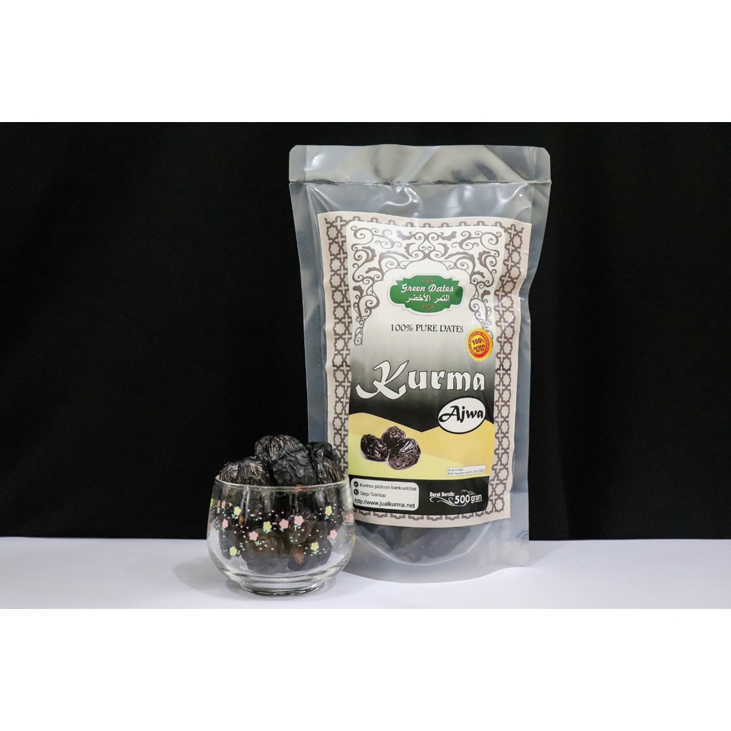 

Kurma Ajwa Madinah 500gr Kurma Ajwa premium ajwa grade A / ajwa premium / kurma ajwa murah / oleh oleh haji & umroh