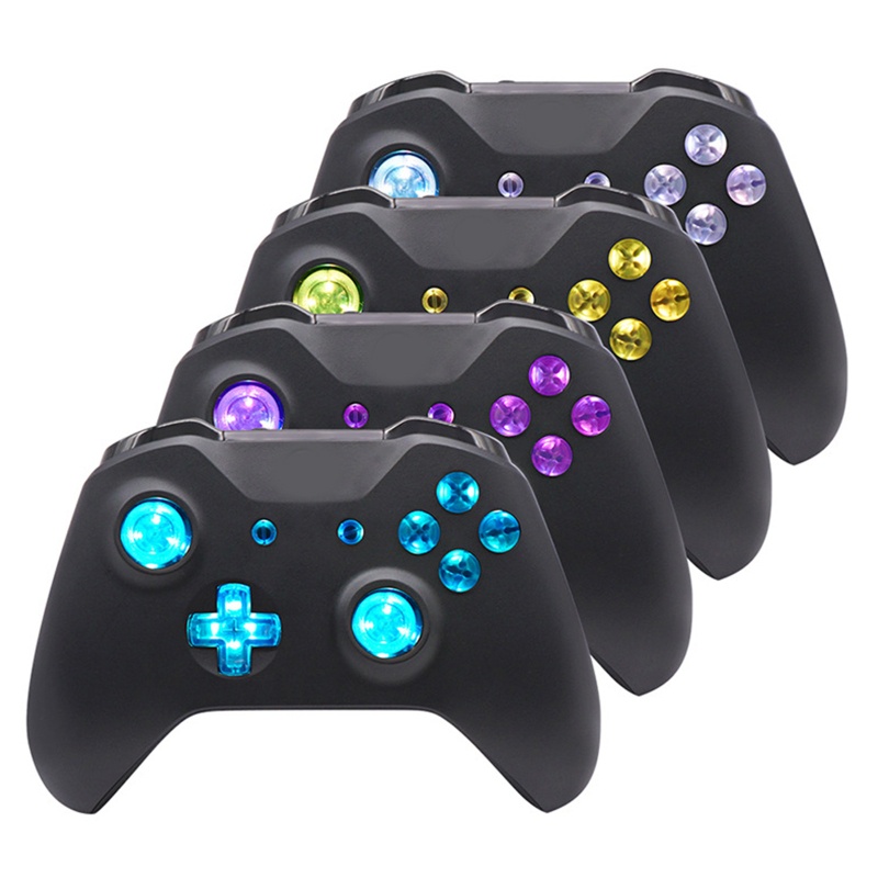 Btsg Multi-Warna Luminated D-pad Thumbsticks Tombol Wajah Kit LED Untuk Controller Xbox One S 8warna Untuk Kontrol Sentuh C