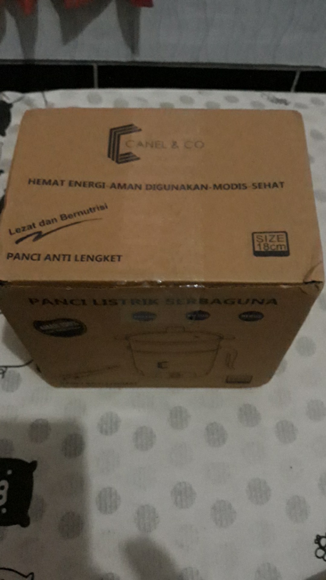 Canel&co Goreng Panci Listrik Multifunctional Electric Frying Pan Panci Listrik Lapisan Teflon