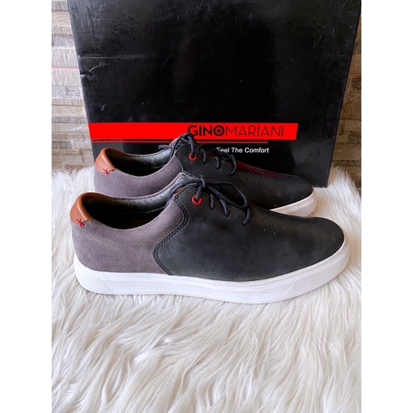 PSPGN.CO | ORIGINALS BRANDED GINO MARIANI ADOLPH E19 IN BLACK SEPATU PRIA KULIT SNEAKERS LOAFER TALI