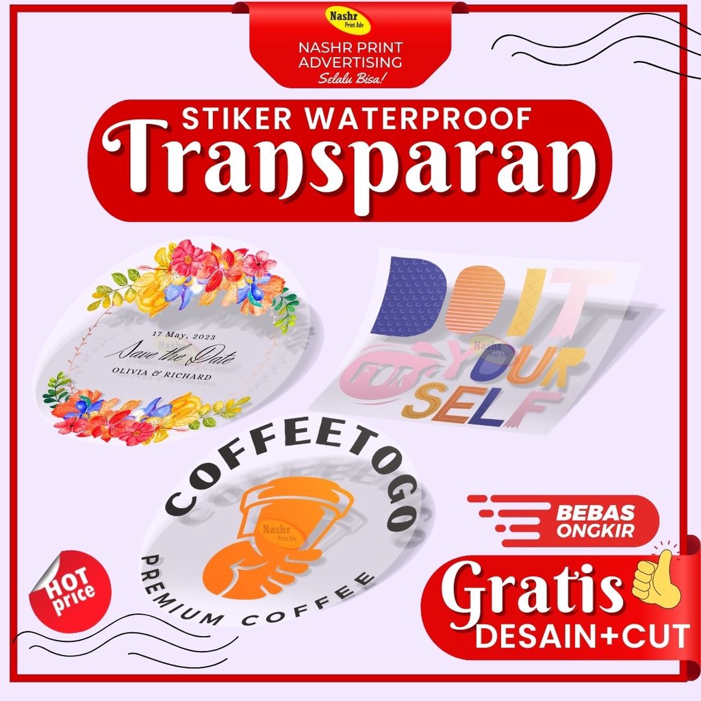 

CETAK STIKER TRANSPARAN CUSTOM | STIKER LABEL TRANSPARAN | STIKER TRANSPARAN LUCU | STIKER SOUVENIR