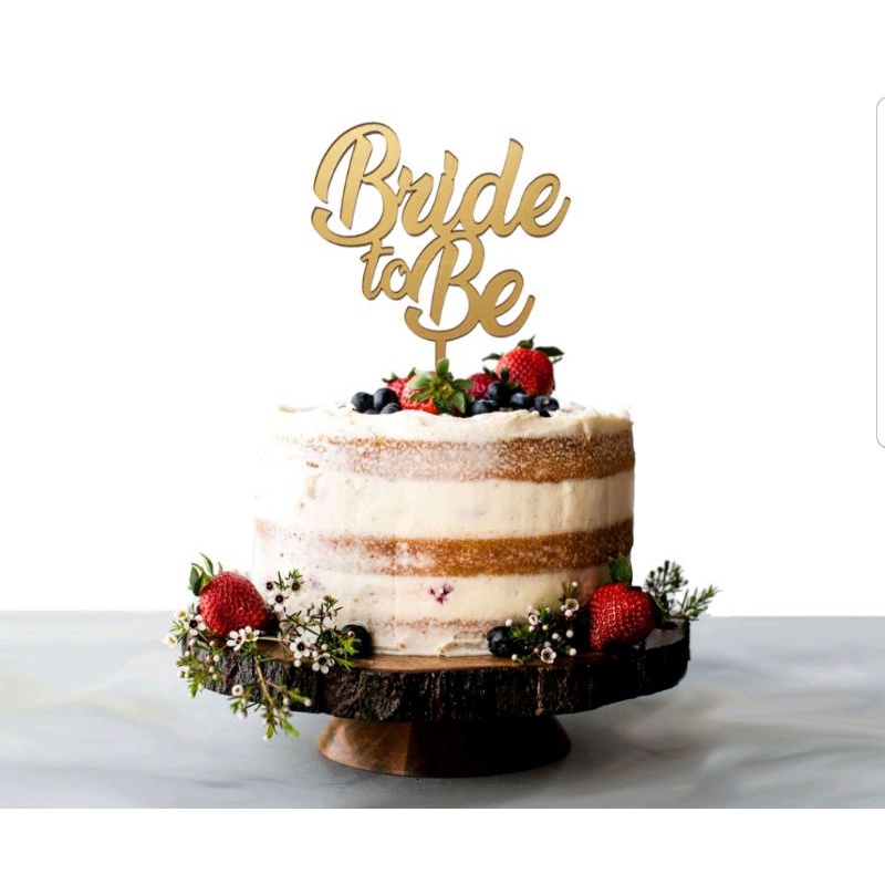 Jual Topper / Toper Kue Bride To Be Perlengkapan Bridal Shower