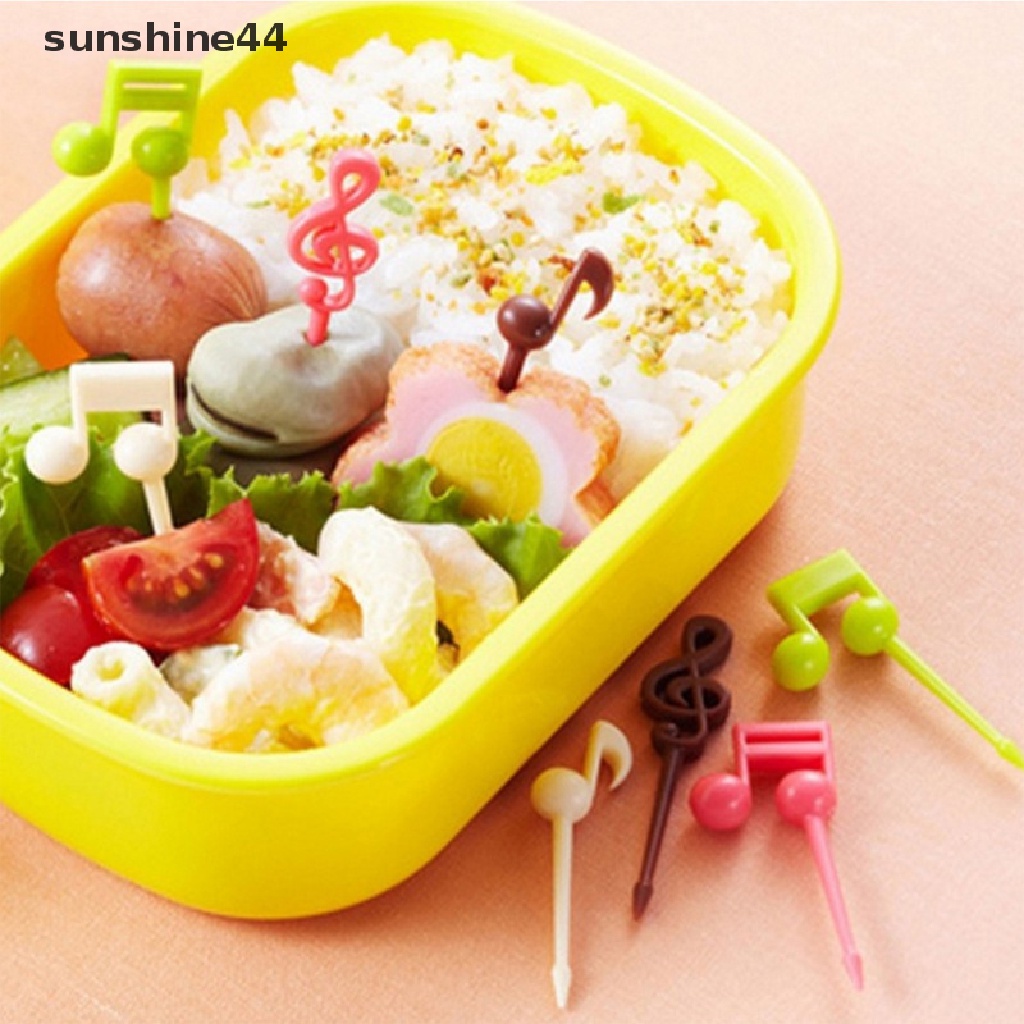 Sunshine 1 Set Garpu Buah / Snack Mini Bentuk Kartun Hewan Untuk Anak