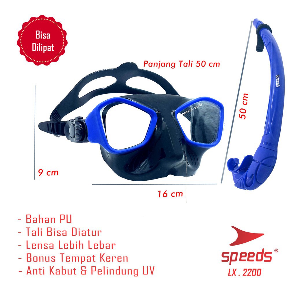 Termurah Kacamata snorkle pu 2200