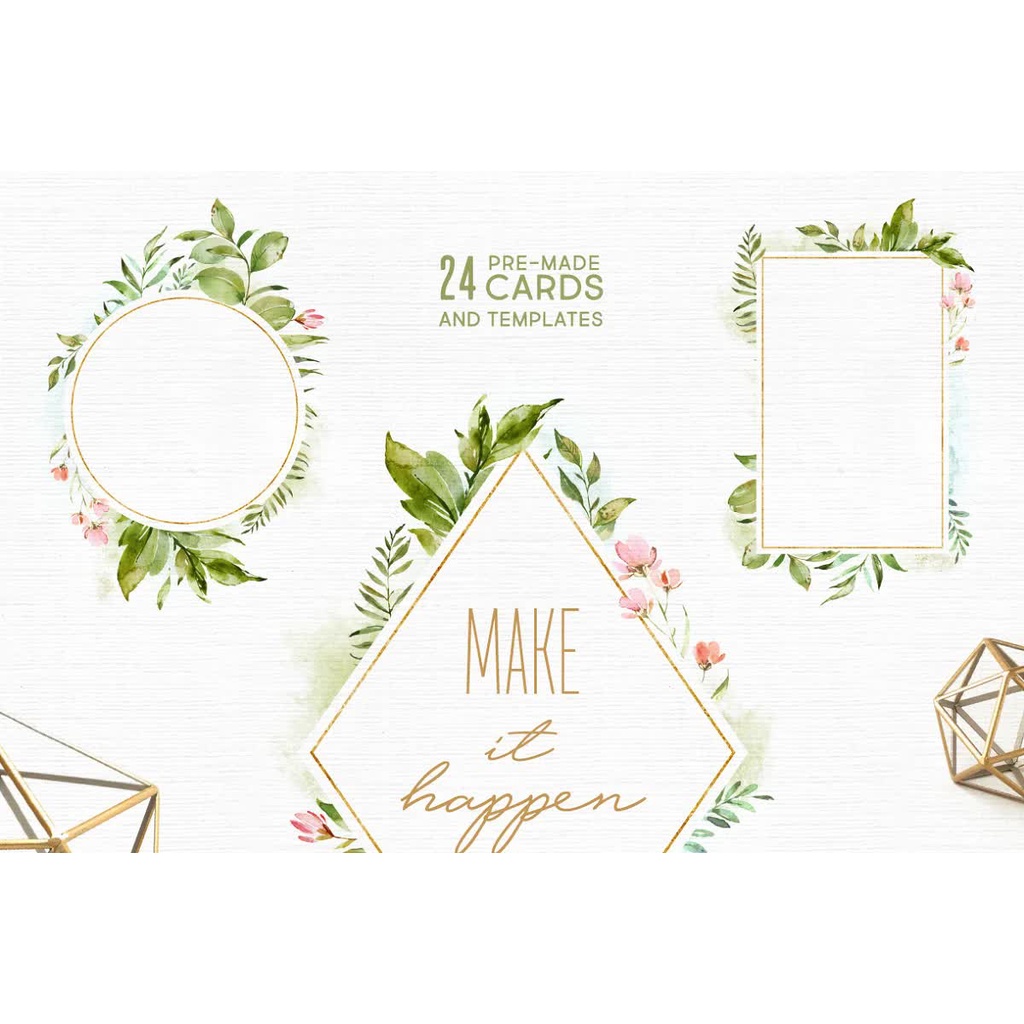 Crystal Floral Polygonal Bundle - JPEG Ultra HD