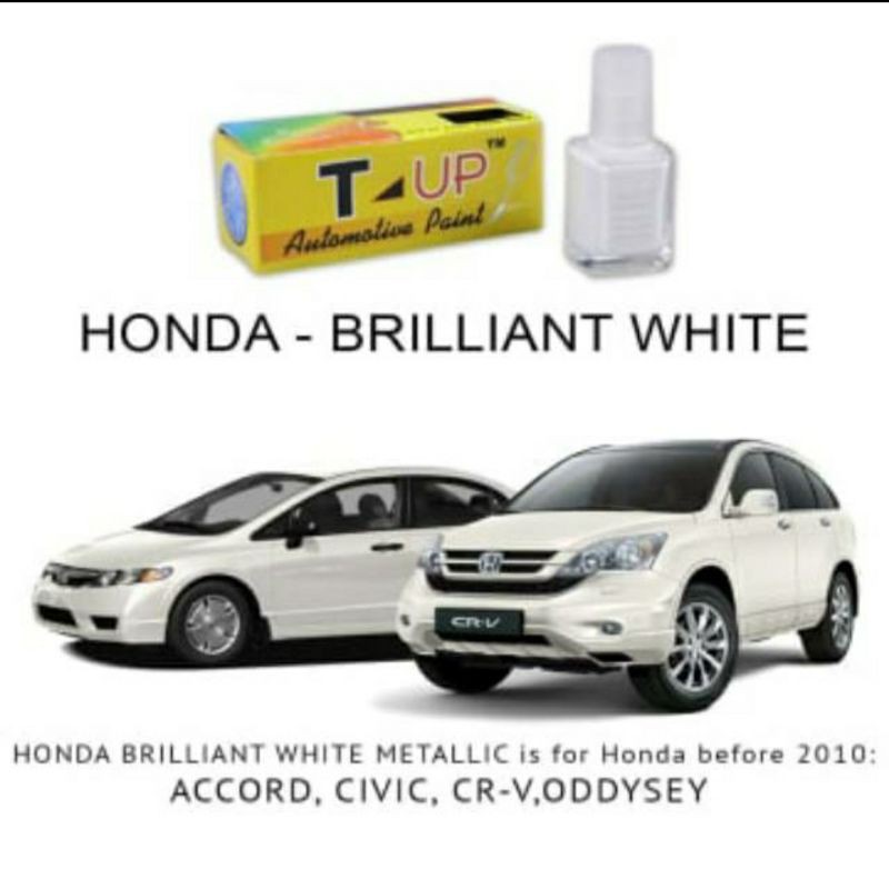 T-Up cat oles mobil honda brilliant white contoh cat mobil honda brilliant white sample cat honda