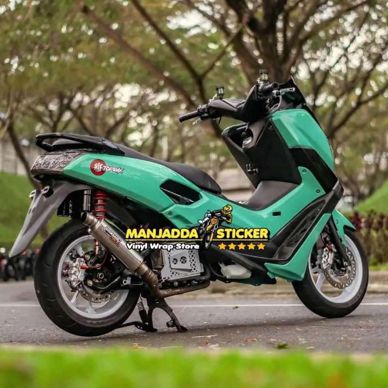 Stiker Skotlet Motor Hijau Tosca Premium 45cm x 5meter