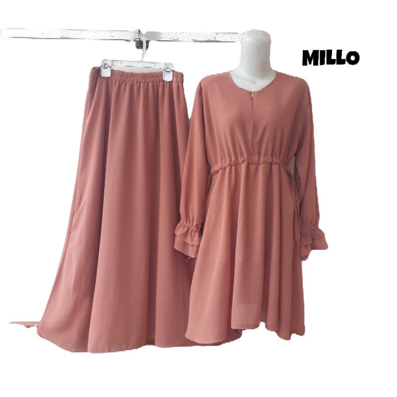 SETELAN WANITA TERBARU // VIONA SET // SETELAN ROK // SETELAN BUSUI // SET KONDANGAN // CERUTY BEBYDOLL POLOS // TALI SERUT KANAN KIRI // TALI PINGGANG BELAKANG // RIZQI COLLECTION