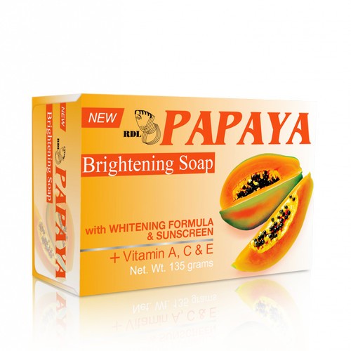 RDL Papaya Brightening Soap 135gr Sabun Papaya RDL Original ( BPOM BARU )