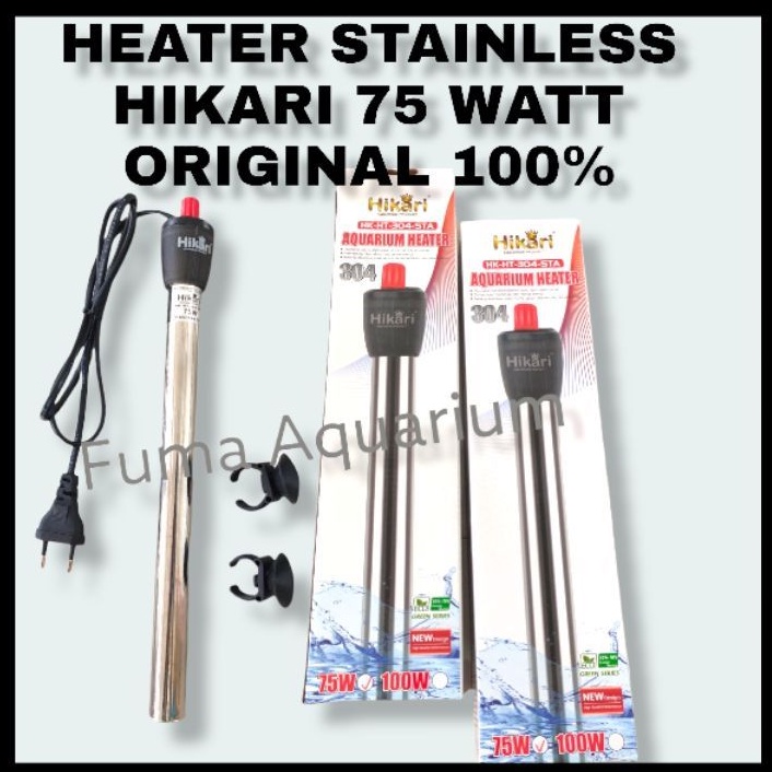 Heater HIKARI HK-HT-304-STA 75 Watt Pemanas Penghangat Air Aquarium Otomatis