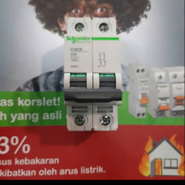 MCB Schneider C60N 2P 63A - C63