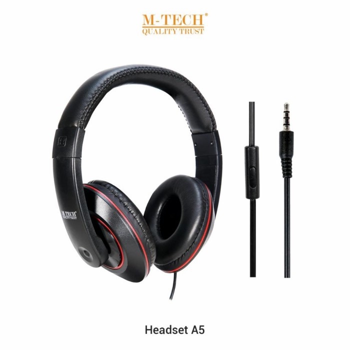 Headset M-TECH MTECH A5 Multimedia Headphone