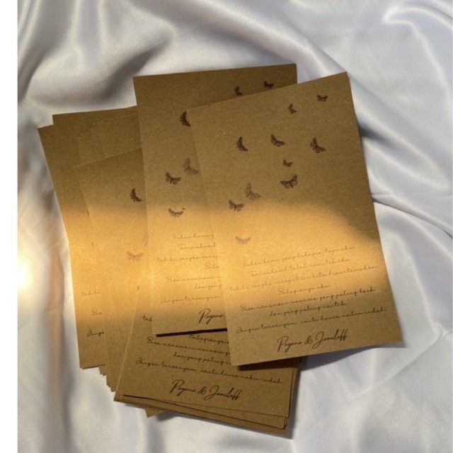 

Tambahan THANKS CARD (tulis di catatan)