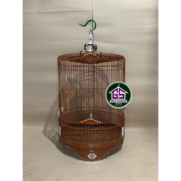 SANGKAR KANDANG MURAI EBOD JAYA LIS AKRILIK COKLAT NO 1