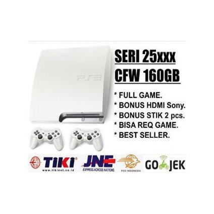 P3 PS 3 SLIM CFW 160GB PUTIH SERI 2500 - FULL GAMES