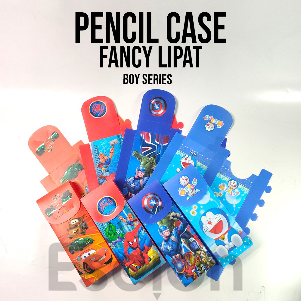 Kotak pensil lipat / Tempat pensil lipat / Kotak pensil lipat karakter / kotak pensil lipat fancy-2