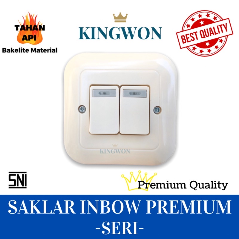 SAKLAR LAMPU INBOW SWITCH ON LAMP PREMIUM SERI ENGKEL STOP KONTAK