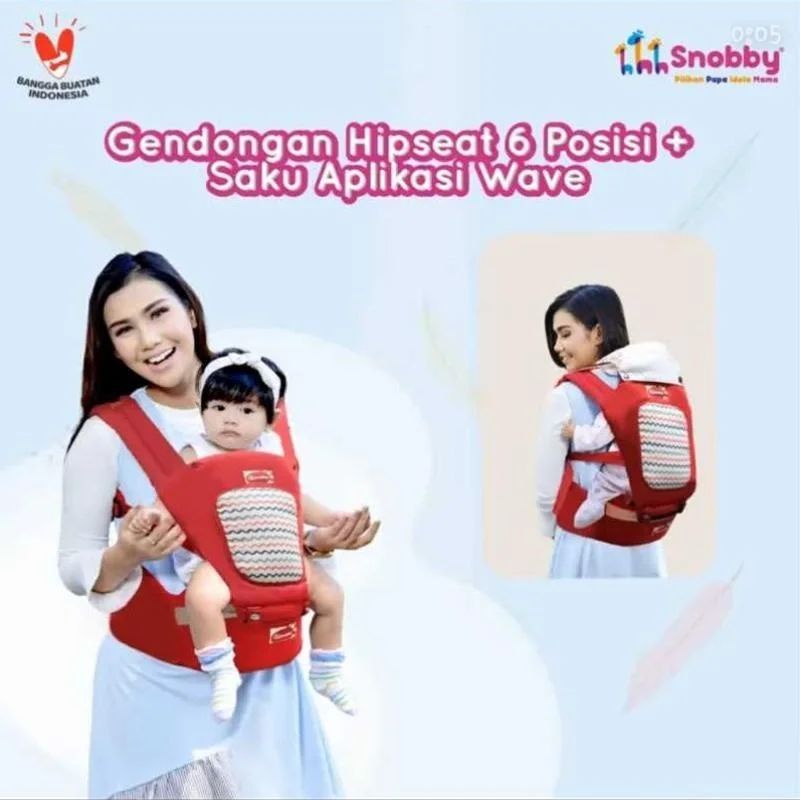 gendongan hipset snobby / gendongan snobby / gendongan depan snobby / gendongan murah