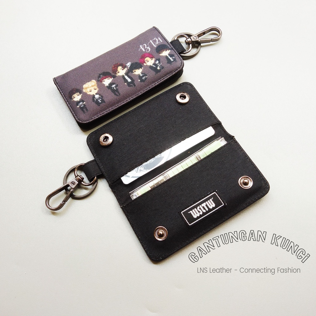 Dompet STNK Mobil BTS - Gantungan Kunci Motor KPOP Key Wallet Jimin