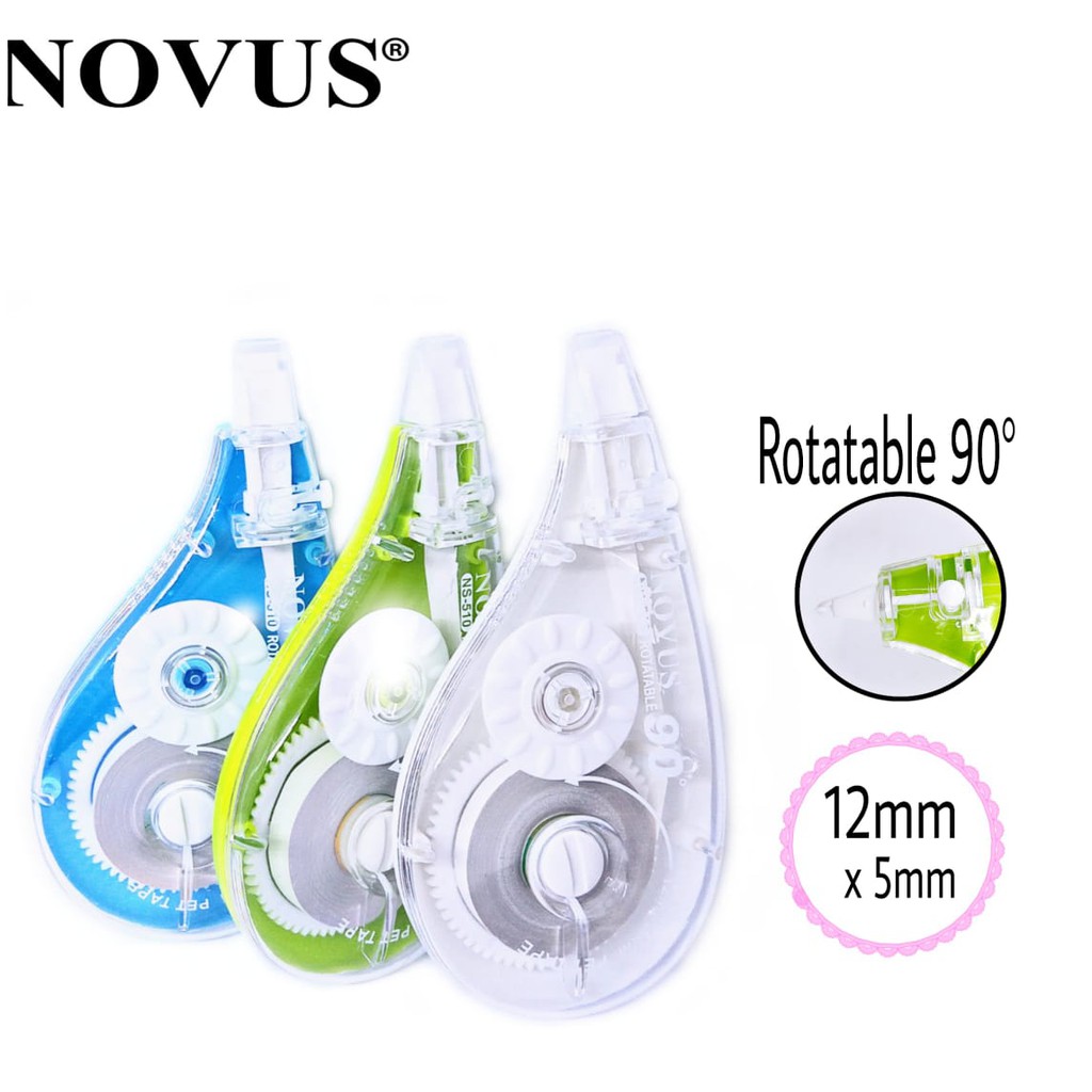 

Novus Correction Tape NS-510 (12 mm) / Tip-Ex Kertas