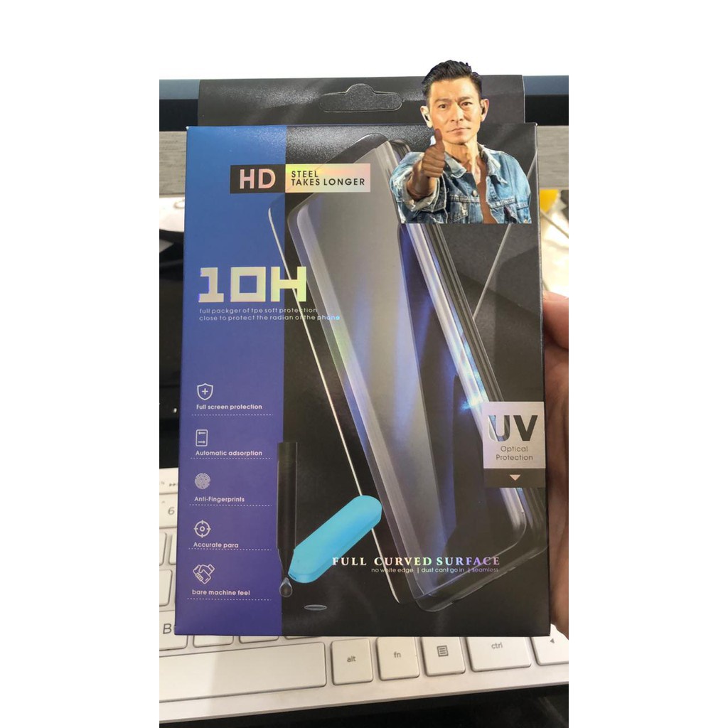 SAMSUNG NOTE 8,NOTE 9.NOTE 10,NOTE 10+ TEMPERED GLASS  UV MIRRO FULL CURVED SURFACE FULL PROTECTION